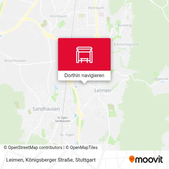 Leimen, Königsberger Straße Karte