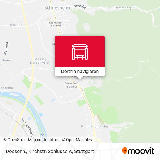 Dossenh., Kirchstr/Schlüsselw Karte