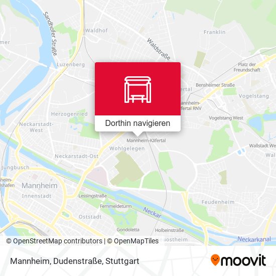 Mannheim, Dudenstraße Karte