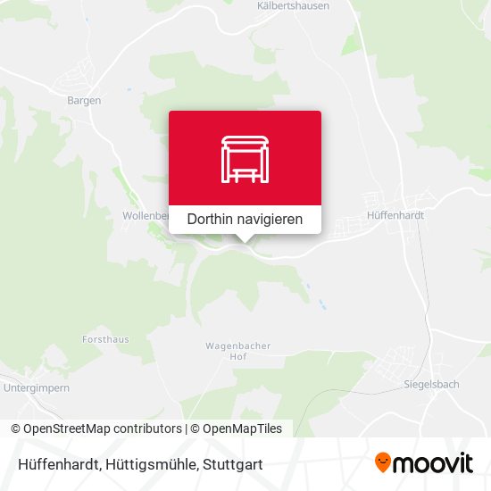 Hüffenhardt, Hüttigsmühle Karte