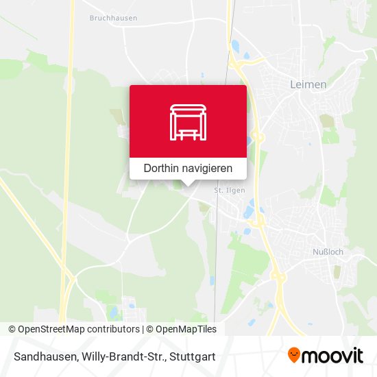 Sandhausen, Willy-Brandt-Str. Karte