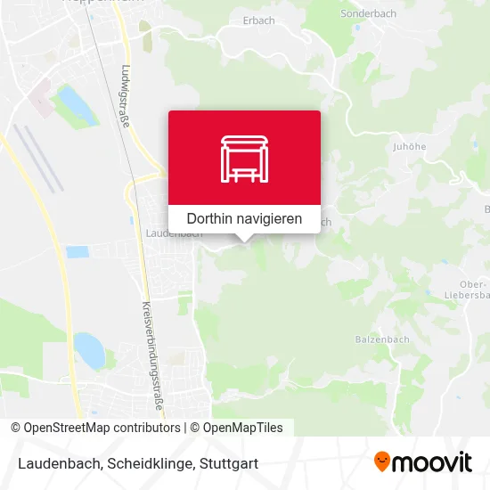 Laudenbach, Scheidklinge Karte