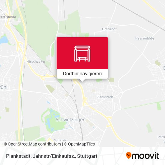 Plankstadt, Jahnstr/Einkaufsz. Karte