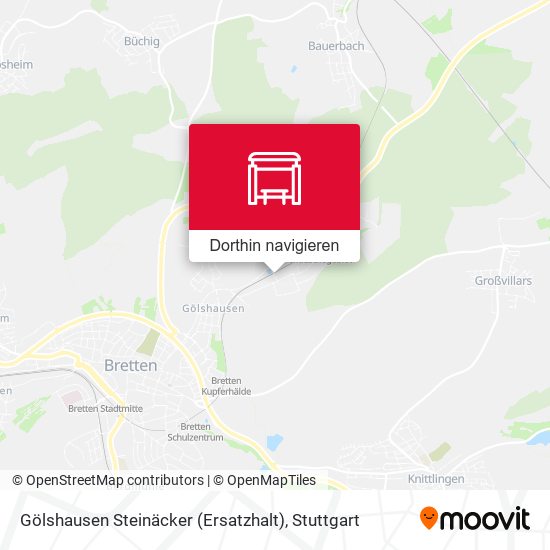 Gölshausen Steinäcker (Ersatzhalt) Karte