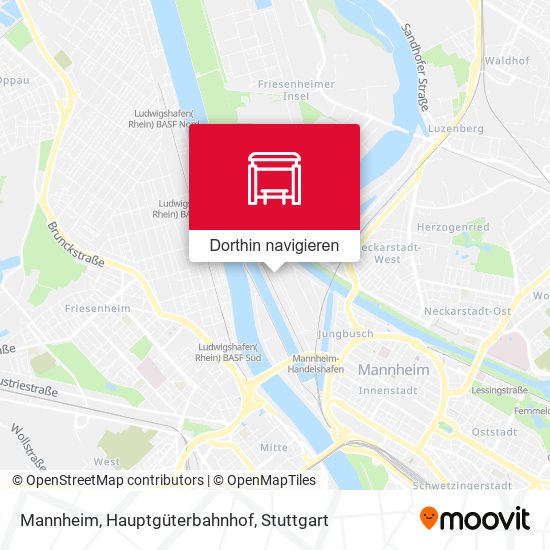 Mannheim, Hauptgüterbahnhof Karte