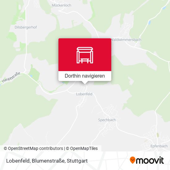 Lobenfeld, Blumenstraße Karte