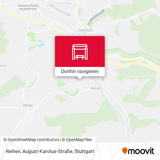 Reihen, August-Karolus-Straße Karte