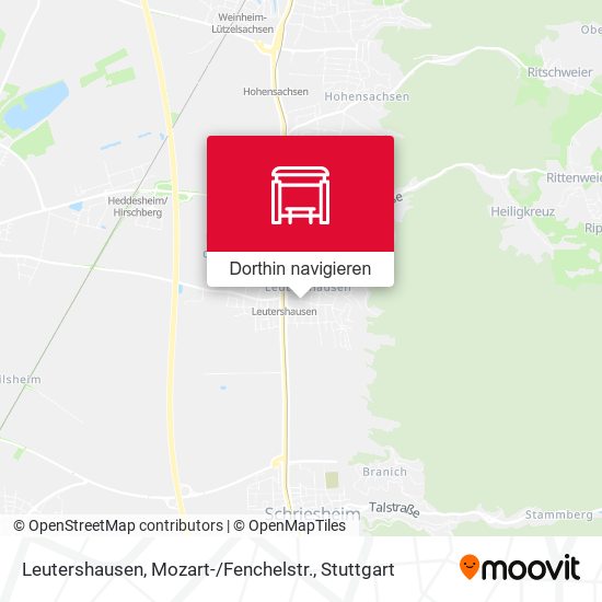 Leutershausen, Mozart- / Fenchelstr. Karte