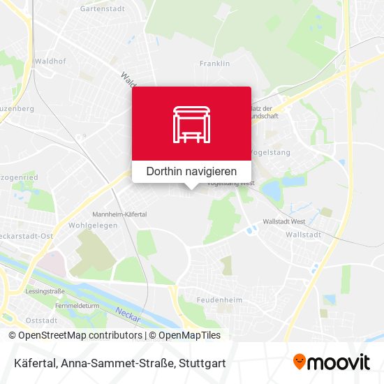 Käfertal, Anna-Sammet-Straße Karte