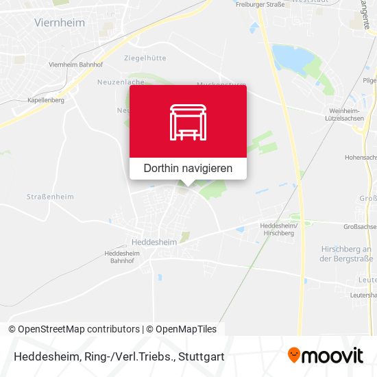 Heddesheim, Ring-/Verl.Triebs. Karte