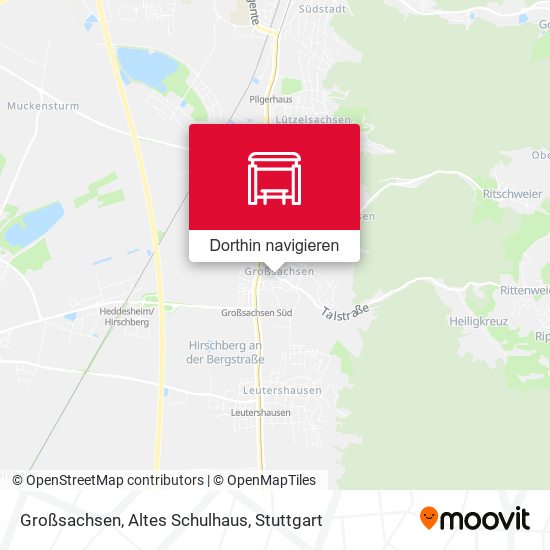 Großsachsen, Altes Schulhaus Karte