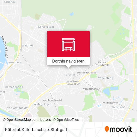 Käfertal, Käfertalschule Karte