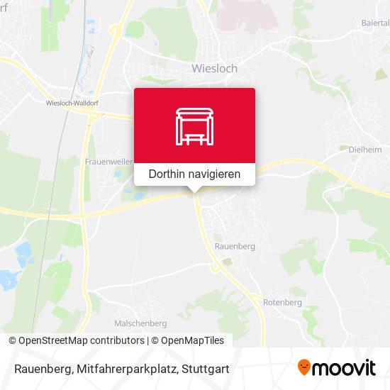 Rauenberg, Mitfahrerparkplatz Karte