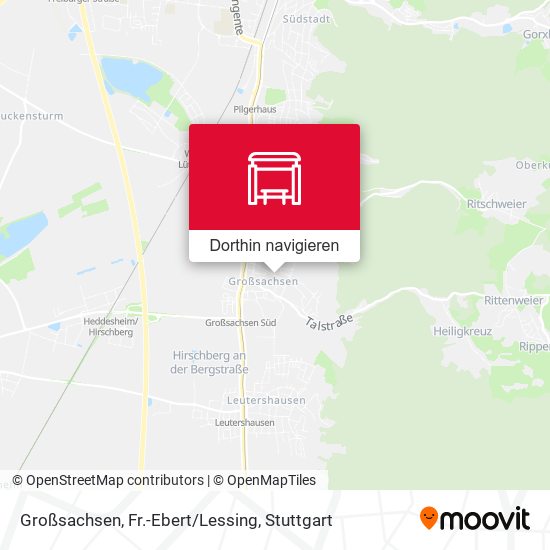 Großsachsen, Fr.-Ebert/Lessing Karte