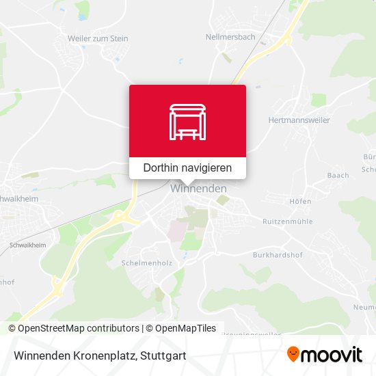 Winnenden Kronenplatz Karte