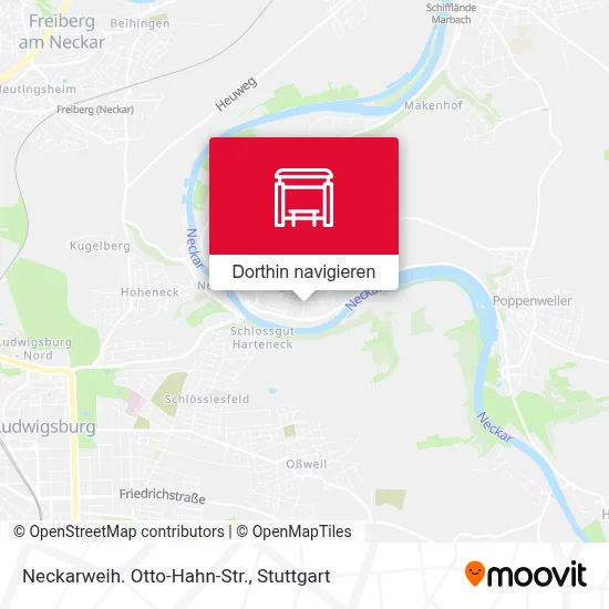 Neckarweih. Otto-Hahn-Str. Karte