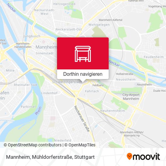 Mannheim, Mühldorferstraße Karte