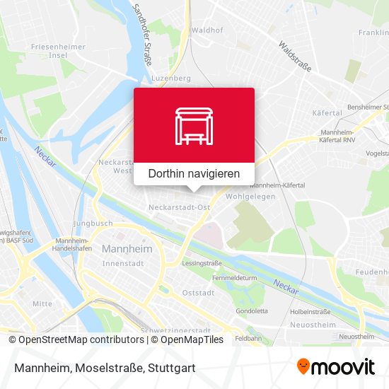 Mannheim, Moselstraße Karte