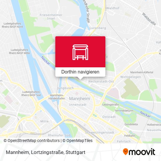 Mannheim, Lortzingstraße Karte