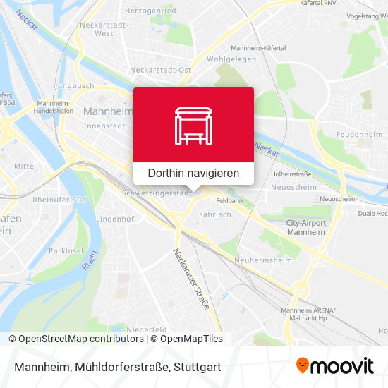Mannheim, Mühldorferstraße Karte
