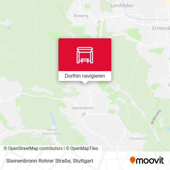 Steinenbronn Rohrer Straße Karte