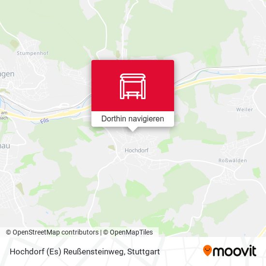Hochdorf (Es) Reußensteinweg Karte