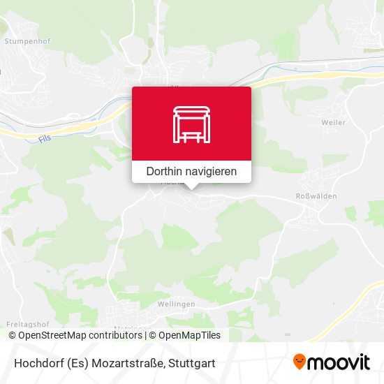 Hochdorf (Es) Mozartstraße Karte
