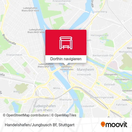 Handelshafen/Jungbusch Bf Karte