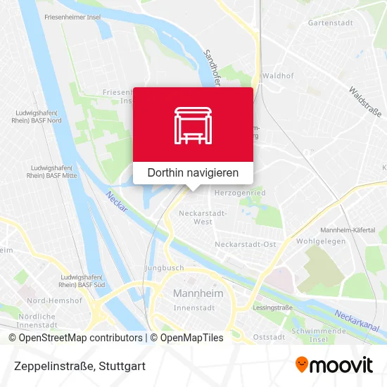 Zeppelinstraße Karte