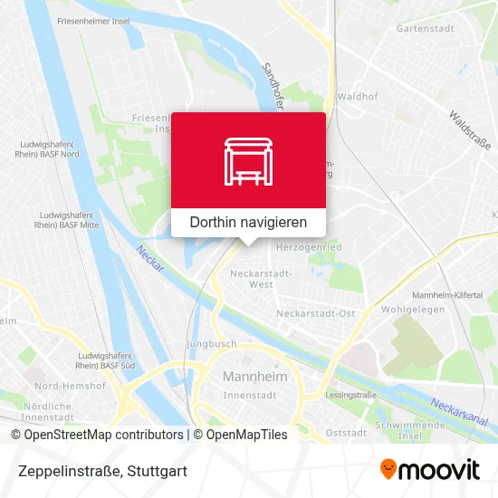 Zeppelinstraße Karte