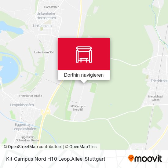 Kit-Campus Nord H10 Leop.Allee Karte
