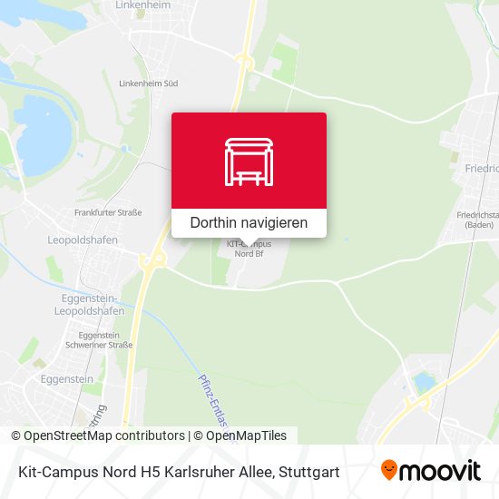 Kit-Campus Nord H5 Karlsruher Allee Karte