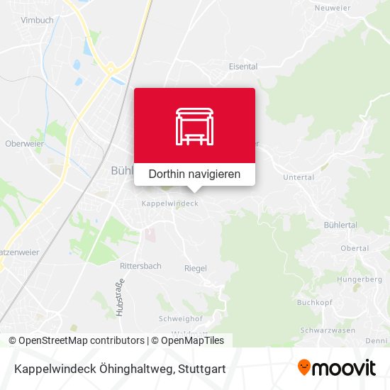 Kappelwindeck Öhinghaltweg Karte