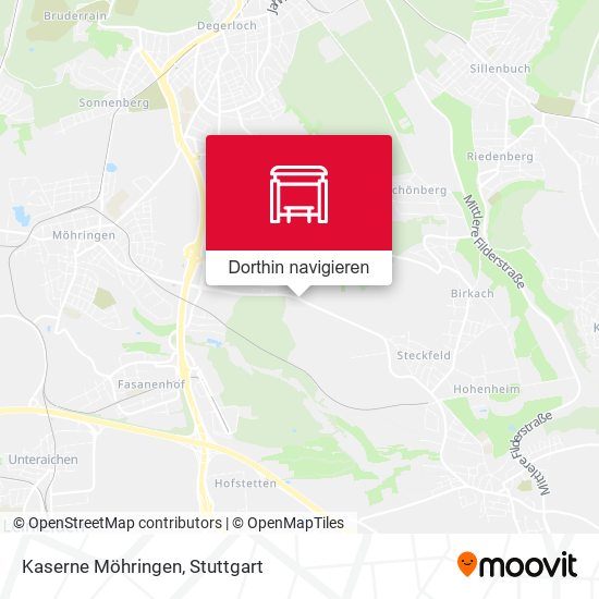 Kaserne Möhringen Karte