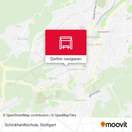 Schickhardtschule Karte