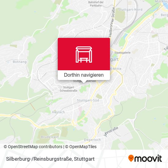 Silberburg-/Reinsburgstraße Karte