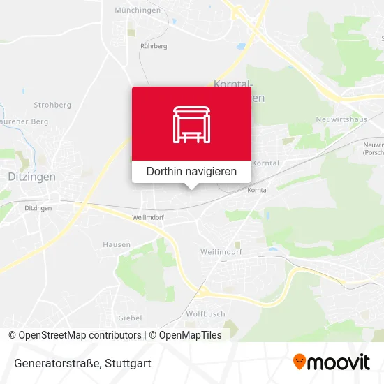 Generatorstraße Karte