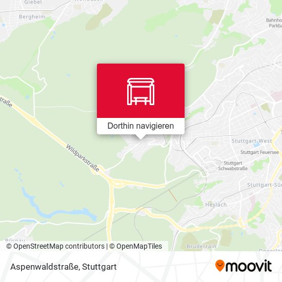 Aspenwaldstraße Karte