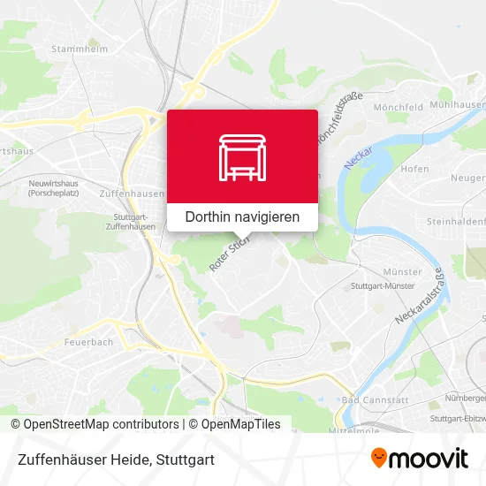 Zuffenhäuser Heide Karte