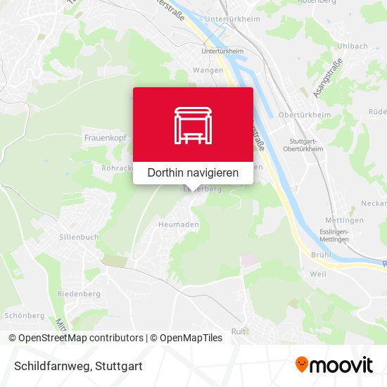 Schildfarnweg Karte