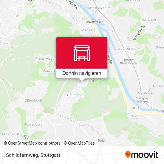 Schildfarnweg Karte