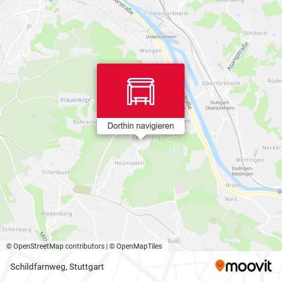 Schildfarnweg Karte