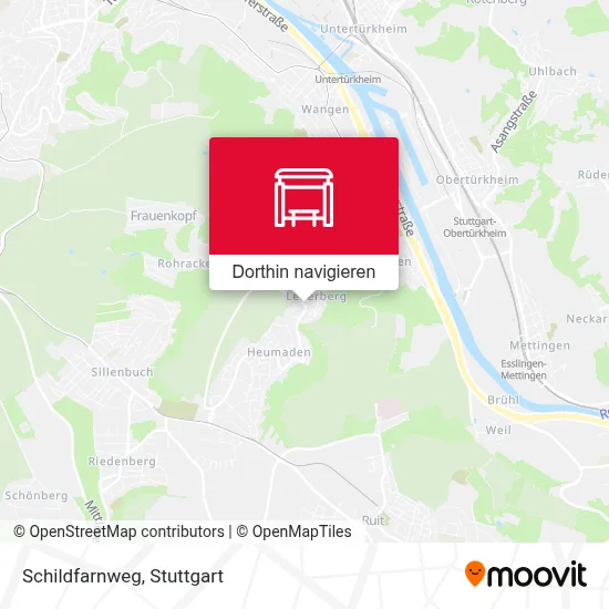 Schildfarnweg Karte
