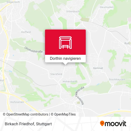 Birkach Friedhof Karte