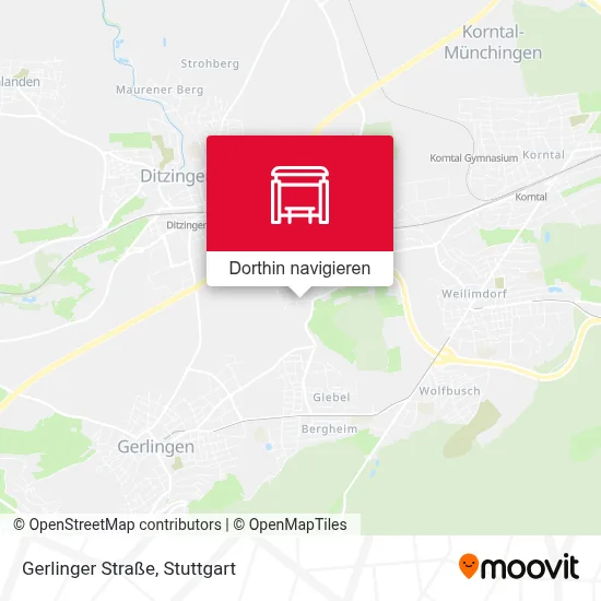 Gerlinger Straße Karte