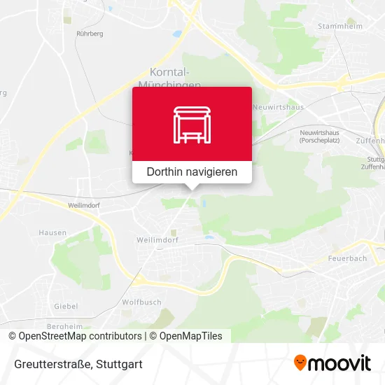 Greutterstraße Karte
