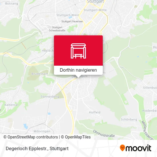 Degerloch Epplestr. Karte