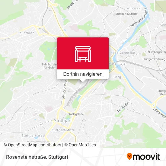 Rosensteinstraße Karte