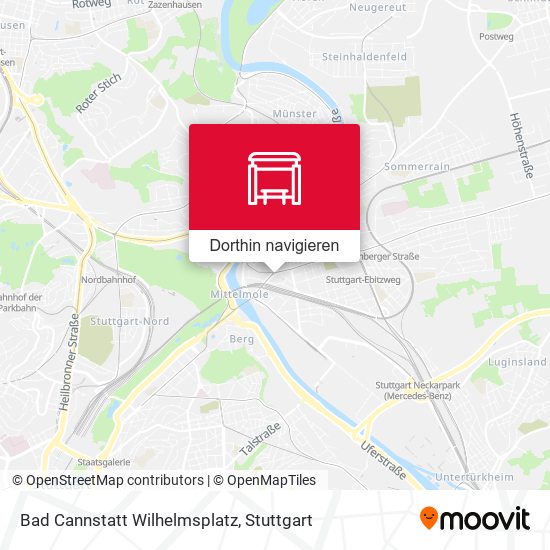 Bad Cannstatt Wilhelmsplatz Karte