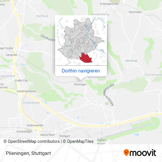 Plieningen Karte